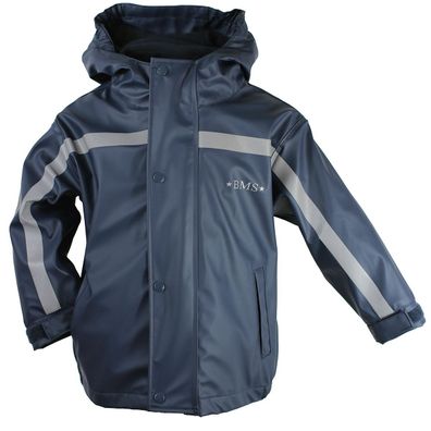 BMS Kinder Regenjacke Antarctic Softskin Buddeljacke Marine