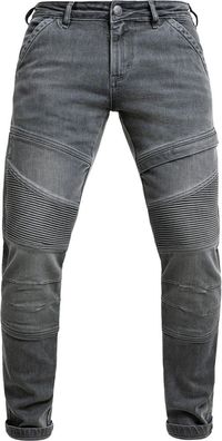 John Doe Motorrad Hose Trophy Mono Jeans Grey