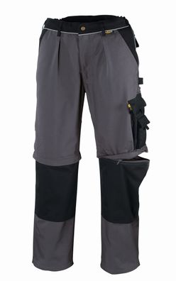 teXXor Canvas 2-in-1 Bundhose Tobago Grau/Schwarz