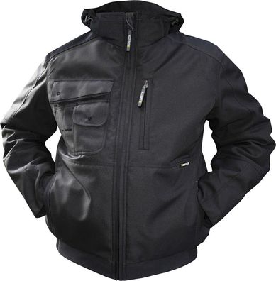 Dassy Canvas Winterjacke Austin PES90 Schwarz