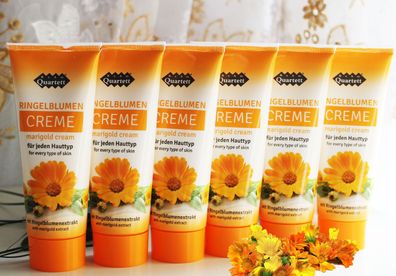 6x75ml ReAm Quartett Ringelblumen Creme Hautcreme intensive Feuchtigkeitspflege