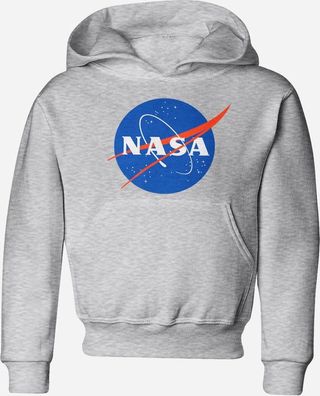 NASA Insignia Logotype Kids Hoodie Kinder Heather-Grey