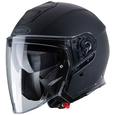 Caberg Motorrad Jethelm Flyon Matt Schwarz