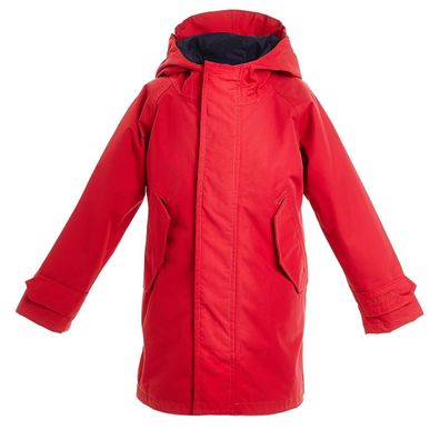 BMS Kinder Regenjacke HafenCity Coat Kids Softlan Rot