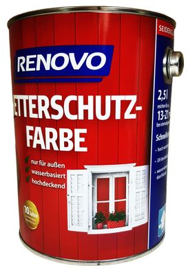 2,5L Renovo Wetterschutzfarbe Nr. 7016 Anthrazitgrau