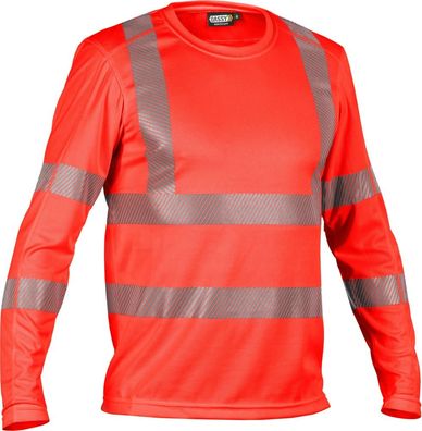 Dassy Warnschutz UV-T-Shirt mit langen Ärmeln Carterville PES06 Neonrot