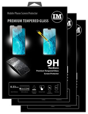 cofi1453 3X Panzer Schutz Glas 9H Tempered Glass Display Schutz Folie Display