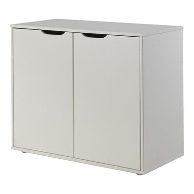 Vipack: Kommode mit 2 Türen "PINO" - Aufbewahrungsschrank Sideboard - Weiß