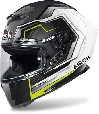 Airoh Integralhelm GP550 S Rush White/Yellow Gloss