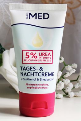 50ml REAM MED Gesicht Tages / Nachcreme Untensive Feuchtigkeitspflege 5%Urea