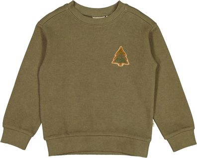 Wheat Kinder Pullover Sweatshirt Pinetree Terry Badge Dry Pine