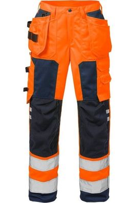 Fristads Warnschutz-Hose High Vis Handwerkerhose Damen Kl. 2 2125 PLU Warnschutz-O