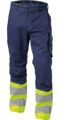 Dassy Warnschutzhose Phoenix PESCO64 Dunkelblau/Neongelb