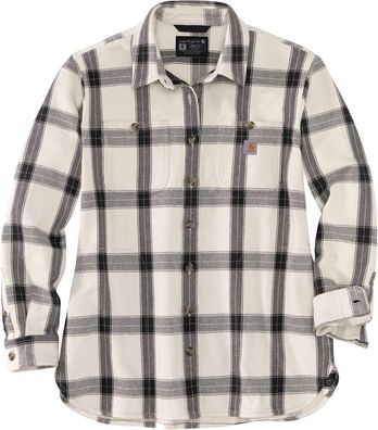 Carhartt Damen Hemd Heavyweight Twill L/S Plaid Shirt Malt