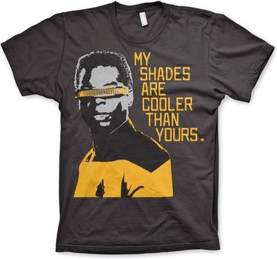 Star Trek My Shades Are Cooler Than Yours T-Shirt Dark-Grey