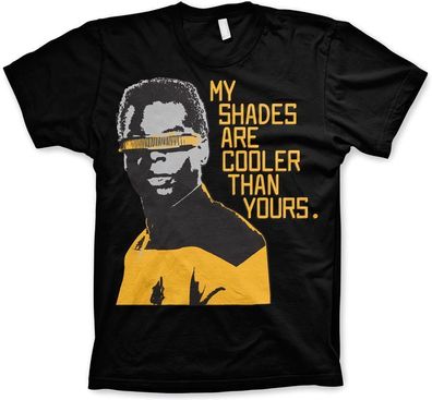 Star Trek My Shades Are Cooler Than Yours T-Shirt Black