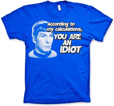 Star Trek According To My Calculations T-Shirt Blue