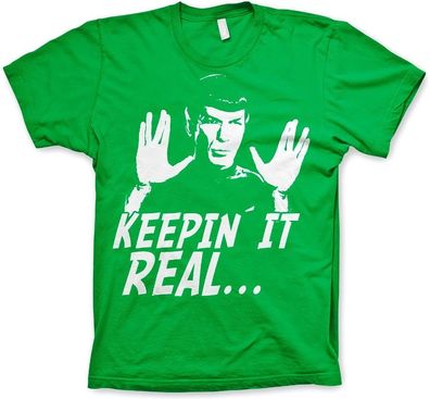 Star Trek Spock Keepin' It Real T-Shirt Green