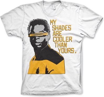 Star Trek My Shades Are Cooler Than Yours T-Shirt White