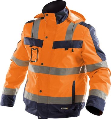 Dassy Warnschutz Winterjacke Lima PES70 Neonorange/Dunkelblau