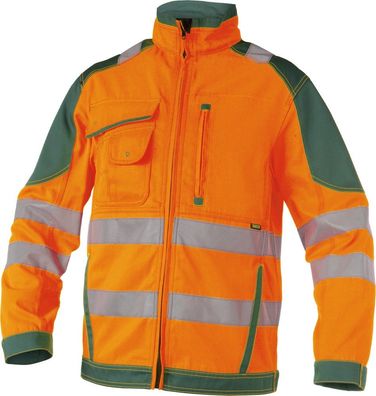 Dassy Warnschutz Arbeitsjacke Orlando PESCO74 Neonorange/Flaschengrün