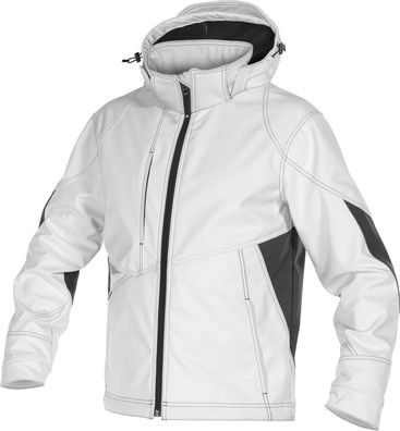 Dassy Softshell-Jacke Gravity PES21 Weiß/Anthrazitgrau