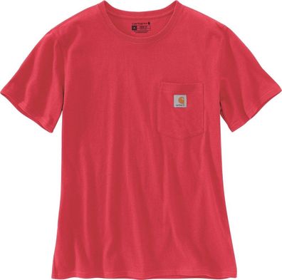 Carhartt Damen Workw Pocket S/S T-Shirt Bittersweet