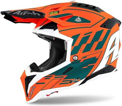 Airoh Crosshelm Aviator 3 Rampage Orange Gloss