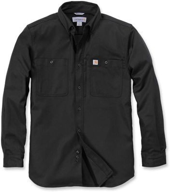 Carhartt Herren Shirt Rugged Prof Workshirt L/S Black