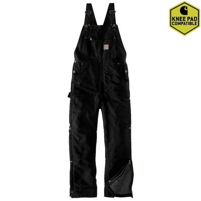 Carhartt Latzhose Firm Duck Insulated Bib Overall Black