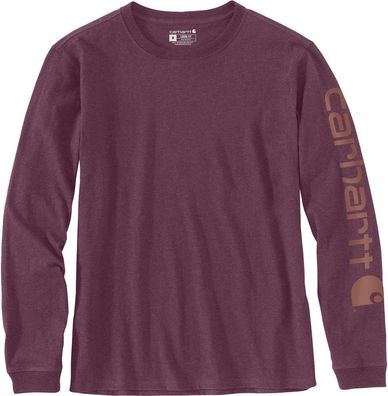 Carhartt Damen Longsleeve Workwear Logo L/S T-Shirt Blackberry Heather