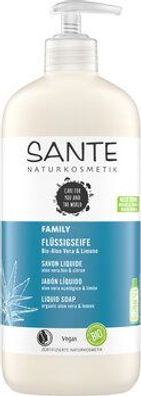 Sante 3x SANTE Family Flüssigseife Bio-Aloe Vera & Limone 500ml