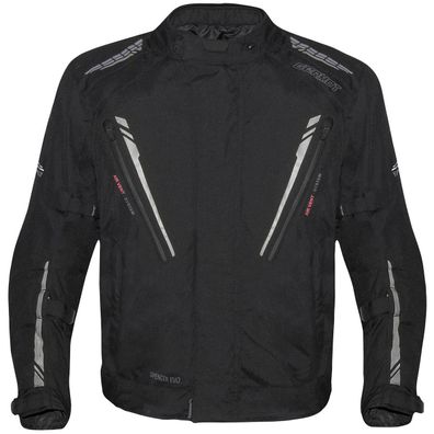 Germot Herren Motorrad Jacke Textiljacke Spencer Evo Big Size Schwarz/Grau