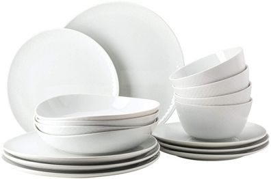 Rosenthal Set 16-tlg. mit Müslischalen Junto Weiss 10540-800001-28643