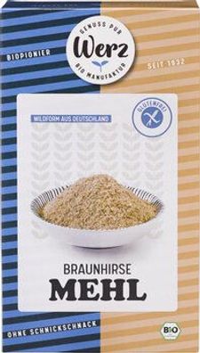 Naturkornmühle Werz 3x Braunhirse Mehl, glutenfrei 1000g