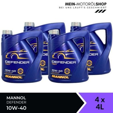 Mannol Defender 10W-40 4x4 Liter