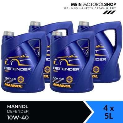 Mannol Defender 10W-40 4x5 Liter