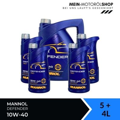 Mannol Defender 10W-40 5 + 4 Liter