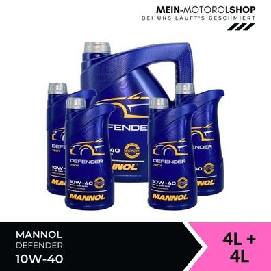 Mannol Defender 10W-40 4 + 4 Liter