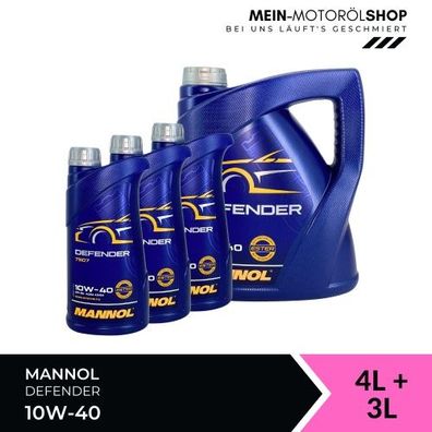 Mannol Defender 10W-40 4 + 3 Liter