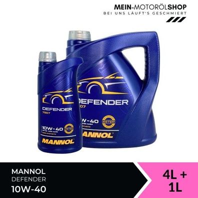 Mannol Defender 10W-40 4 + 1 Liter