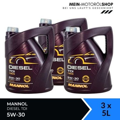 Mannol Diesel TDI 5W-30 3x5 Liter