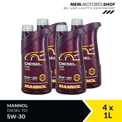 Mannol Diesel TDI 5W-30 4x1 Liter