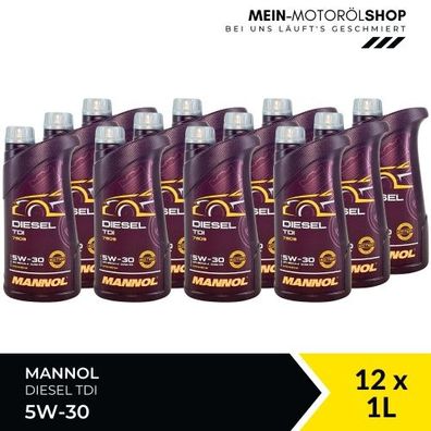 Mannol Diesel TDI 5W-30 12x1 Liter