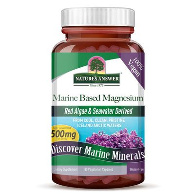 Nature's Answer, Marine Based Magnesium, 500mg, 90 Veg. Kapseln