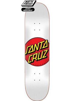 SANTA CRUZ Skateboard Deck Classic Dot 8.00 white