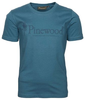 Pinewood 6445 Outdoor Life Kids T-Shirt Azur Blue (380)