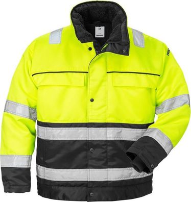 Fristads Warnschutz-Jacke High Vis Winterjacke Kl. 3 444 PP Warnschutz-Gelb/Schwarz