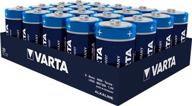 20X Varta 45147 Longlife Power LR20/D (Mono) (4920), 1 Stk. unverpackt - Alkali-Ma