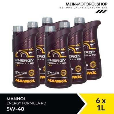 Mannol Energy Formula PD 5W-40 6x1 Liter